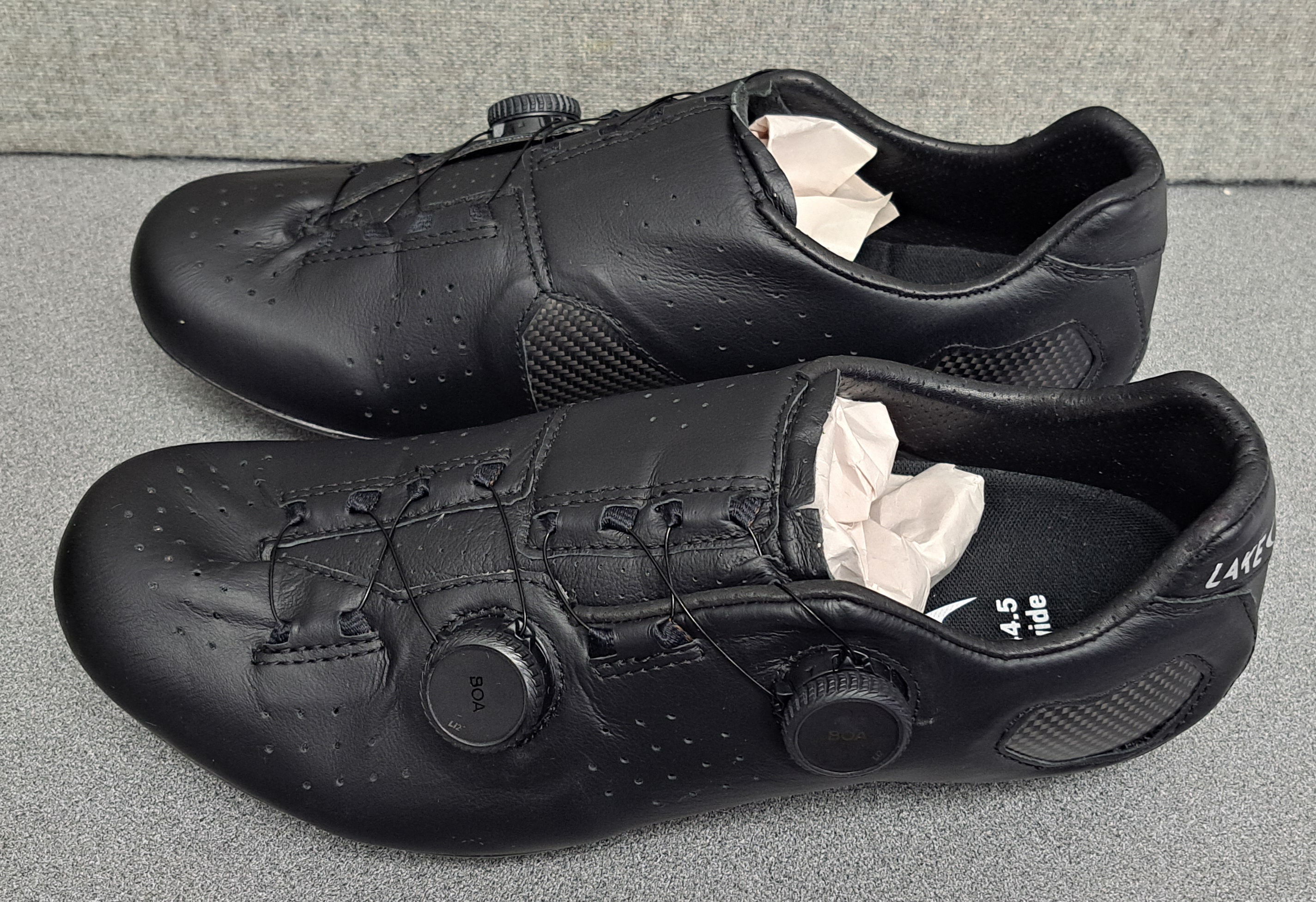Lake CX333-X Wide Road Bike Shoes men's - Black/Silver, 44.5